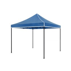 Easy up 3x3m blauw luxe zonder zijwanden partytent opvouwbaar