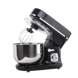 BluMill Keukenmachine Black Chrome - Mixer 1300W - Keukenmixer met 6 snelheden