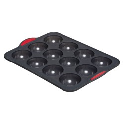 4goodz Siliconen Bakvorm Halve Bollen met vaste randen - 35x23x3,5 cm