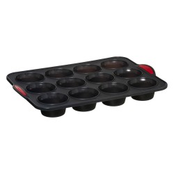 4goodz Siliconen Bakvorm 12 Muffins met vaste randen - 33x23x3,5 cm