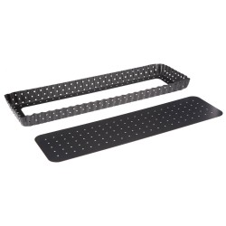 4goodz Geperforeerde Bakvorm rechthoek Uitneembare bodem 35x11x2,5 cm