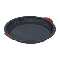 4goodz Siliconen Bakvorm rond met vaste randen - binnenmaat 26x3 cm