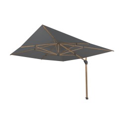 4-Seasons Hacienda zweefparasol 300 x 400 cm. Woodlook - Charcoal