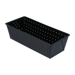 4goodz Geperforeerde Bakvorm cake / Bakvorm Brood 26x12x8 cm - Zwart