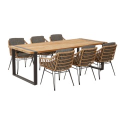 4 Seasons Cottage tuinstoel + Taste Alto tuintafel 240x100 cm.