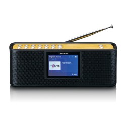 DAB+ radio met Bluetooth 5.0 Lenco Bamboe-Zwart