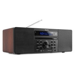 DAB radio met CD speler, Bluetooth, USB mp3 speler en radio - Stereo - Hout - Audizio Prato