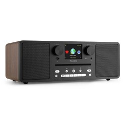 DAB radio met Bluetooth - Audizio Naples - 60W FM & internetradio met cd speler + mp3 speler - Bruin