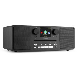 DAB radio met Bluetooth - Audizio Naples - 60W FM & internetradio met cd speler + mp3 speler - Zwart