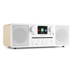 DAB radio met Bluetooth - Audizio Naples - 60W FM & internetradio met cd speler + mp3 speler - Wit