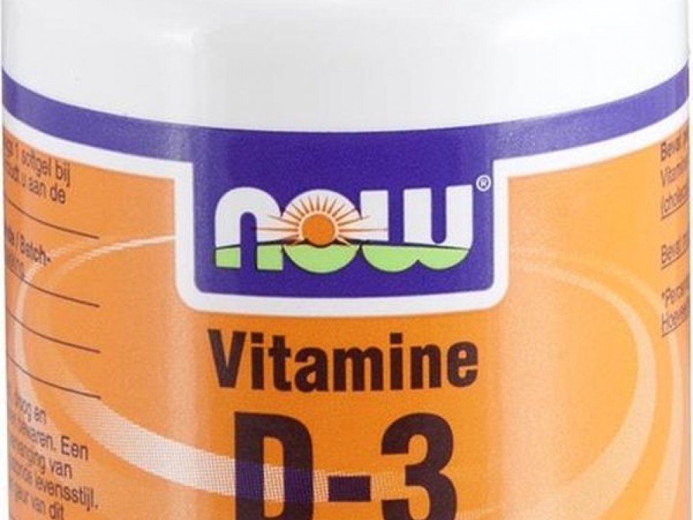 Now Foods Vitamine D3 - 180 capsules - Vitaminen