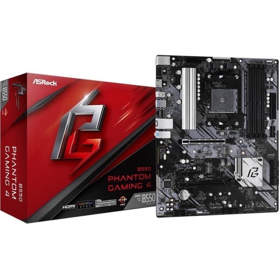 Asrock B550 Phantom Gaming 4 AMD B550 Socket AM4 ATX
