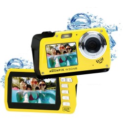 Easypix Aquapix W3048-Y Edge yellow Digitale camera 48 Mpix Geel Onderwatercamera, Frontdisplay