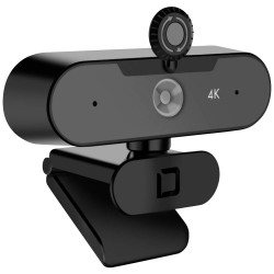 Dicota Webcam PRO Plus 4K 4K-webcam 3840 x 2160 Pixel Klemhouder, Geïntegreerd afdekpaneel
