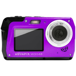 Easypix Aquapix W3048-V Edge violet Digitale camera 48 Mpix Violet Onderwatercamera, Frontdisplay