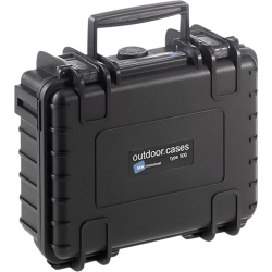 B&W type 500 zwart met plukschuim