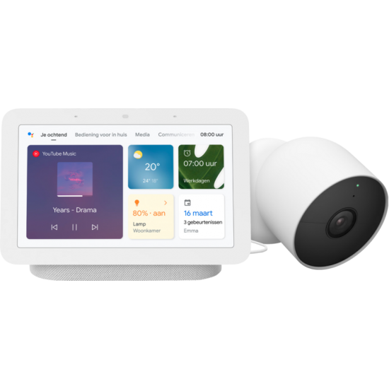 Google Nest Cam + Google Nest Hub 2