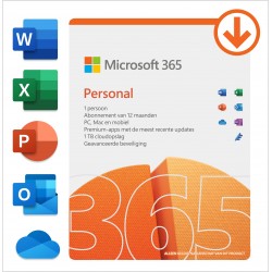 Microsoft 365 Personal (12 maanden/1 apparaat) Digitale licentie Software